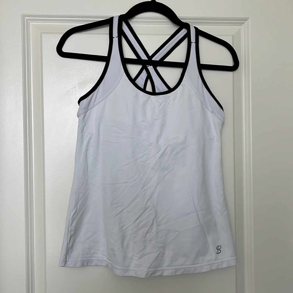 Running tank top with built in bra, S
